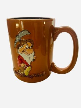 Vintage Disney 3D Raised Design Grumpy Ceramic Coffee Mug